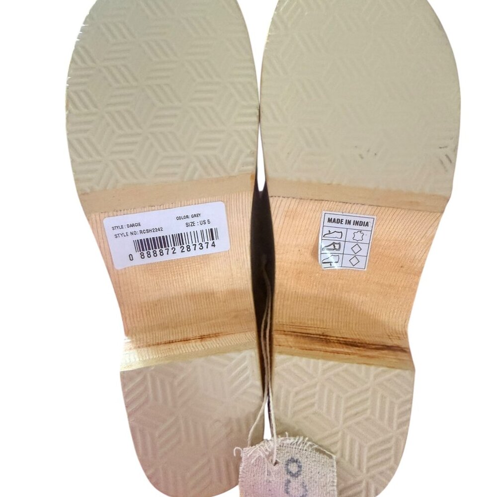 -Rag & Co. DARCIE Gray Suede Clogs Women's Size 5 NWT- - Picture 5 of 6